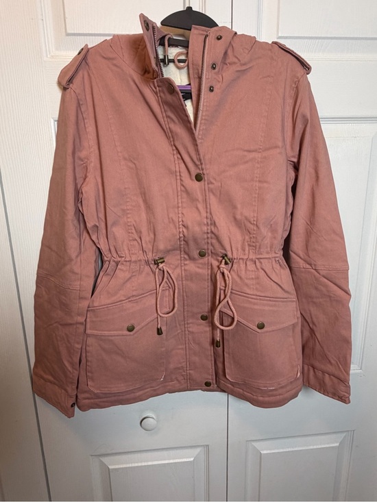 Eden Society Jackets & Blazers - Eden Society NWT Pink Sherpa Lined Utility Parka Jacket Hooded Size M